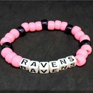 BALTIMORE Ravens Football Beaded Bracelet
